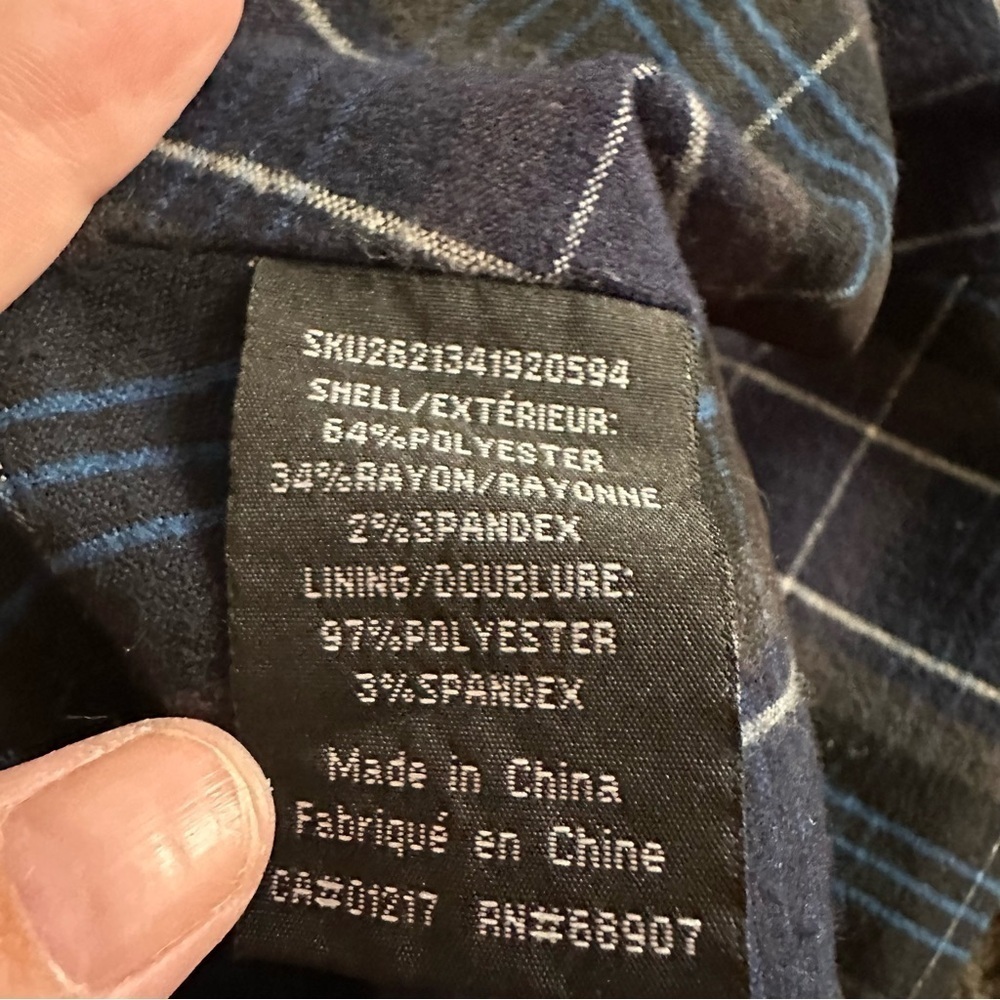 Y2K Le Château Plaid Tartan Mini Skirt With Zipper Pockets Size 5/6 - Picture 6 of 7